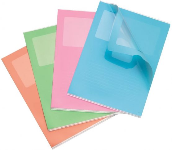 Elba 100206582 Document Wallets Pastel A4 Polypropylene 0.13 mm with Labelling Space and Window Assorted Colours Pack of 10 - Image 2