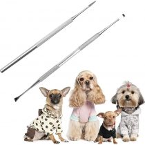 Symphonyw Calculus Remover for Dog, 2pcs Stainless Steel Tarter Remover Scraper Oral Tool Pet Dog Cat Dental Teeth Cleaning Tools (2PCS)