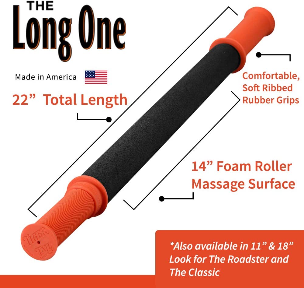 Tiger Tail 22in Massage Stick Portable Roller, Handheld, Deep Tissue Foam Roller - Image 3