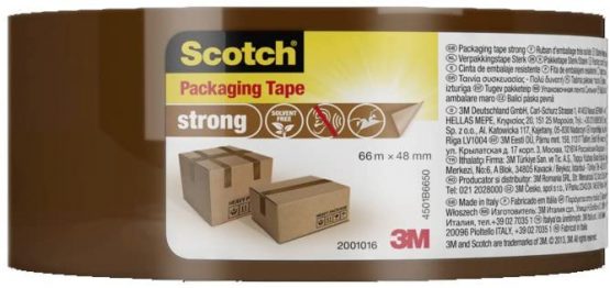 Scotch 4501B6648 66 m x 48 mm Strong Packaging Tape - Brown - Image 2
