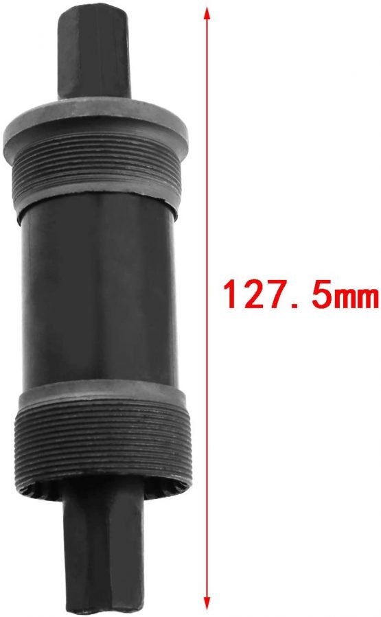 Square Cartridge Taper Bottom Bracket Bike Bicycle Axle Sealed Black Mountain Bike 68x127.5mm - Image 3