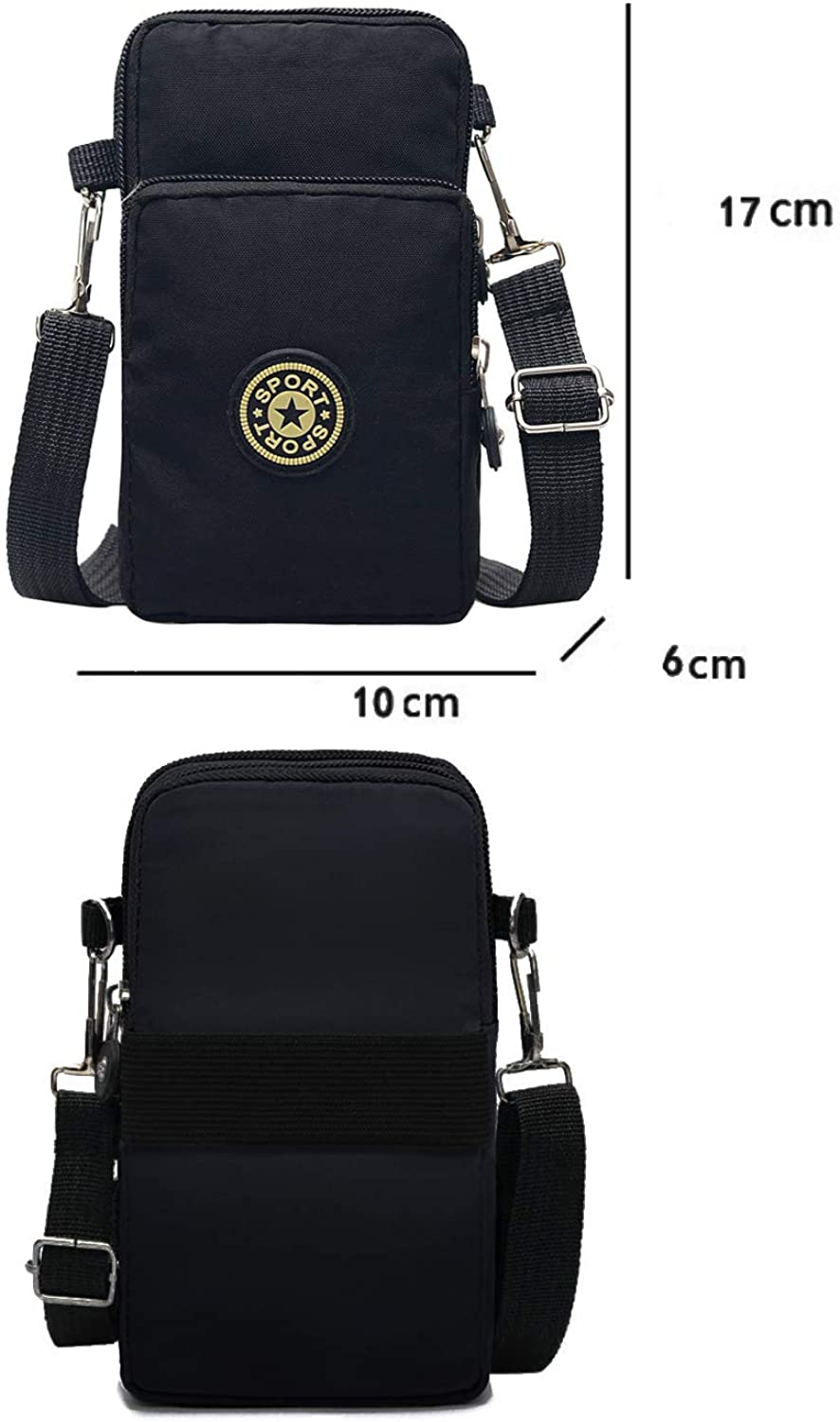 Multifunctional Waterproof Nylon Wrist Wallet, Crossbody Shoulder Bag for Women Girls, and Ladies - Image 2