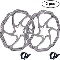 BESNIN 160mm 180mm 203mm Bike Rotor 2 pcs Bike Brake Rotors with 12 Bolts Bicycle Disc Brake Rotor Mountain Bike Rotors for Cycling Stainless Steel