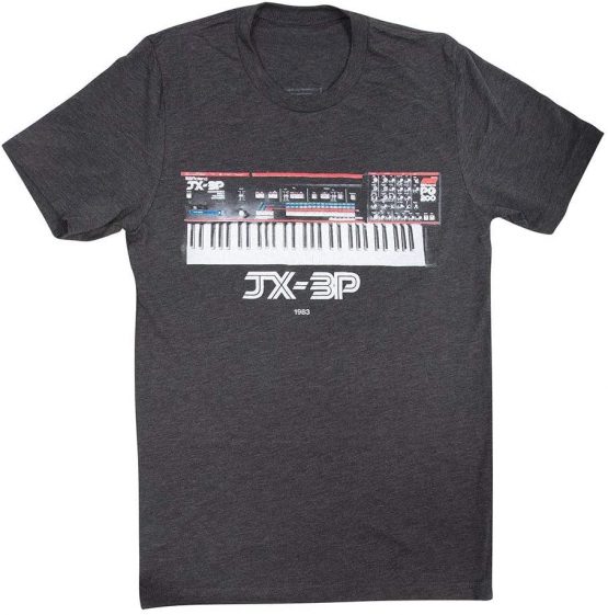 Roland Authentic Jx-3P Crew Tshirt, Grey, Size: Large (Ccr-Jx3Ptl)