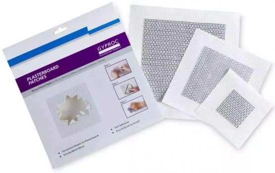 Gyproc Plasterboard Patches various sizes 12 Pack (2 x 50mm, 5 x 100mm & 5 x 150mm))