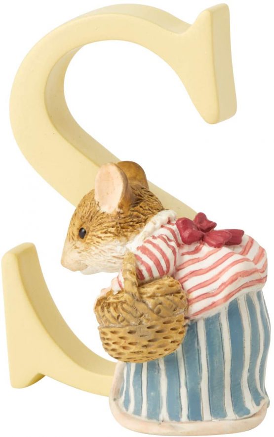 Beatrix Potter Alphabet Letter S Mrs Tittlemouse Figurine - Image 3