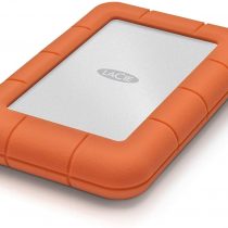 LaCie Rugged Mini 1TB USB 3.0 Portable 2.5 inch External Hard Drive for PC and Mac, Orange / Grey