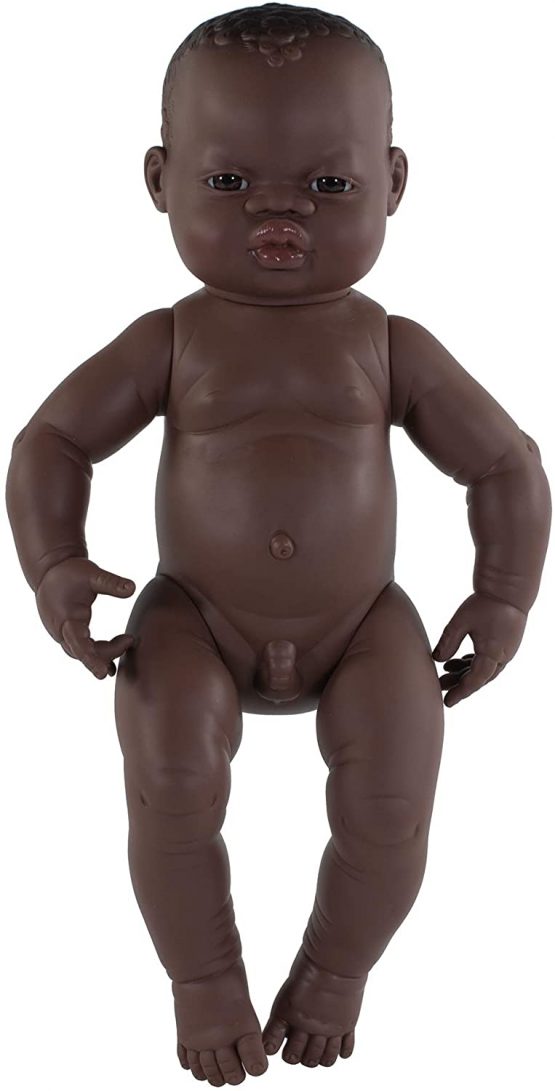 Miniland Miniland31003 Newborn Doll African Boy, Multi-Color - Image 2