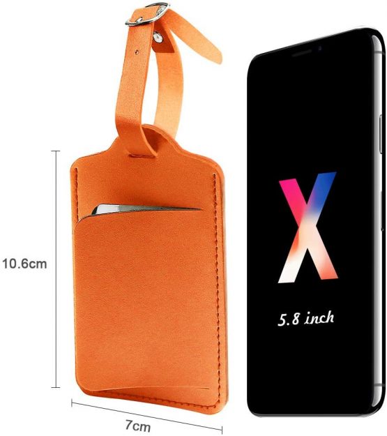 flintronic Travel Luggage Tags, 2PCS Baggage Labels, Suitcase ID Tags, Handbag Tag Labels, Luggage Suitcases Tags for Preventing Loss of Bags and Suitcases - Image 2