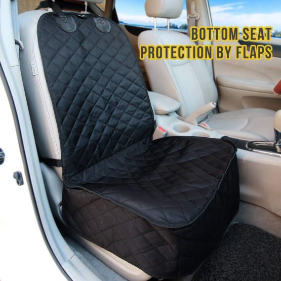 Vailge Front Seat Cover for Dogs, 100% Waterproof Dog Seat Cover, Nonslip Scratch Proof Dog Front Seat Cover for Pets, Washable Pet Front Seat Cover for Trucks, Cars, SUV, Black, One Size - Image 4