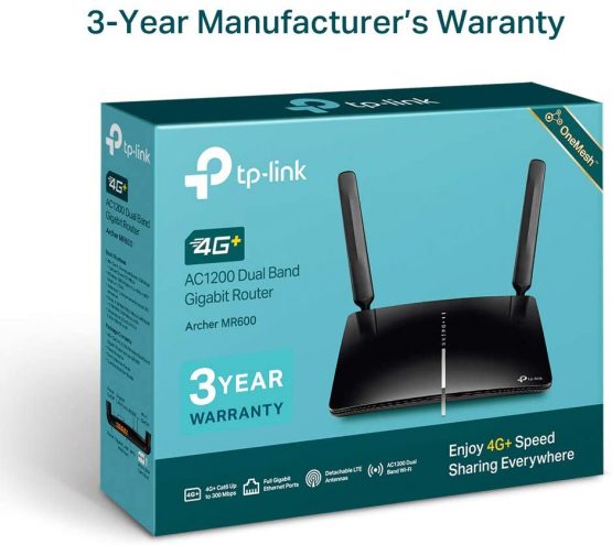 TP-Link AC1200 4G+ Cat6 Mobile Wi-Fi Router Dual Band, 4G/3G Network SIM Slot Unlocked, No Configuration required, Support Guest Network & Parental Control, UK Plug (Archer MR600) - Image 4