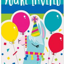Unique Party 73234 Llama Party Invitation Cards | 8 Pcs