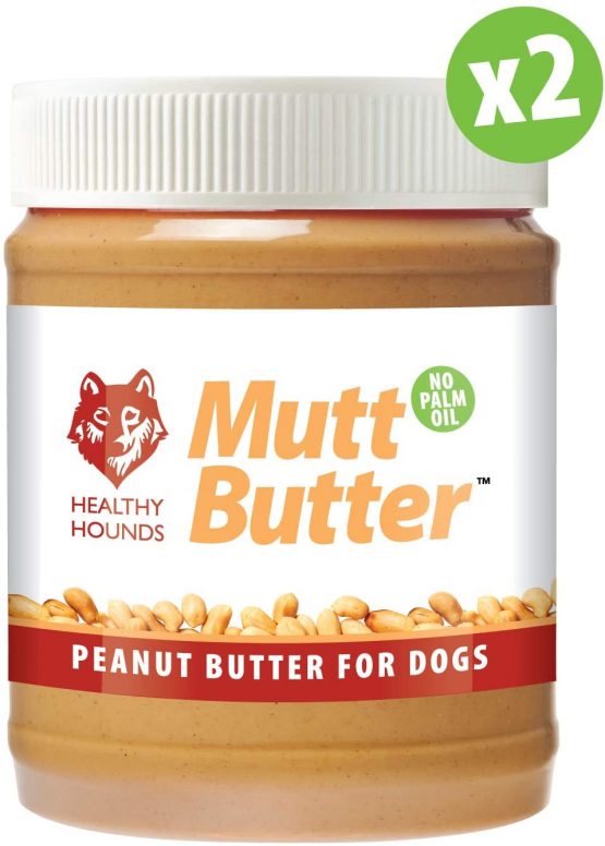 Healthy Hounds 2 x Mutt Butter 100 Natural Peanut Butter For Dogs No