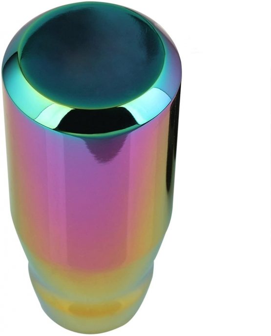 Spongent Car Gear Shift Knob Head Aluminum Universal 5 Speed Shifter Stick Cover Neon Rainbow Colorful - Image 4