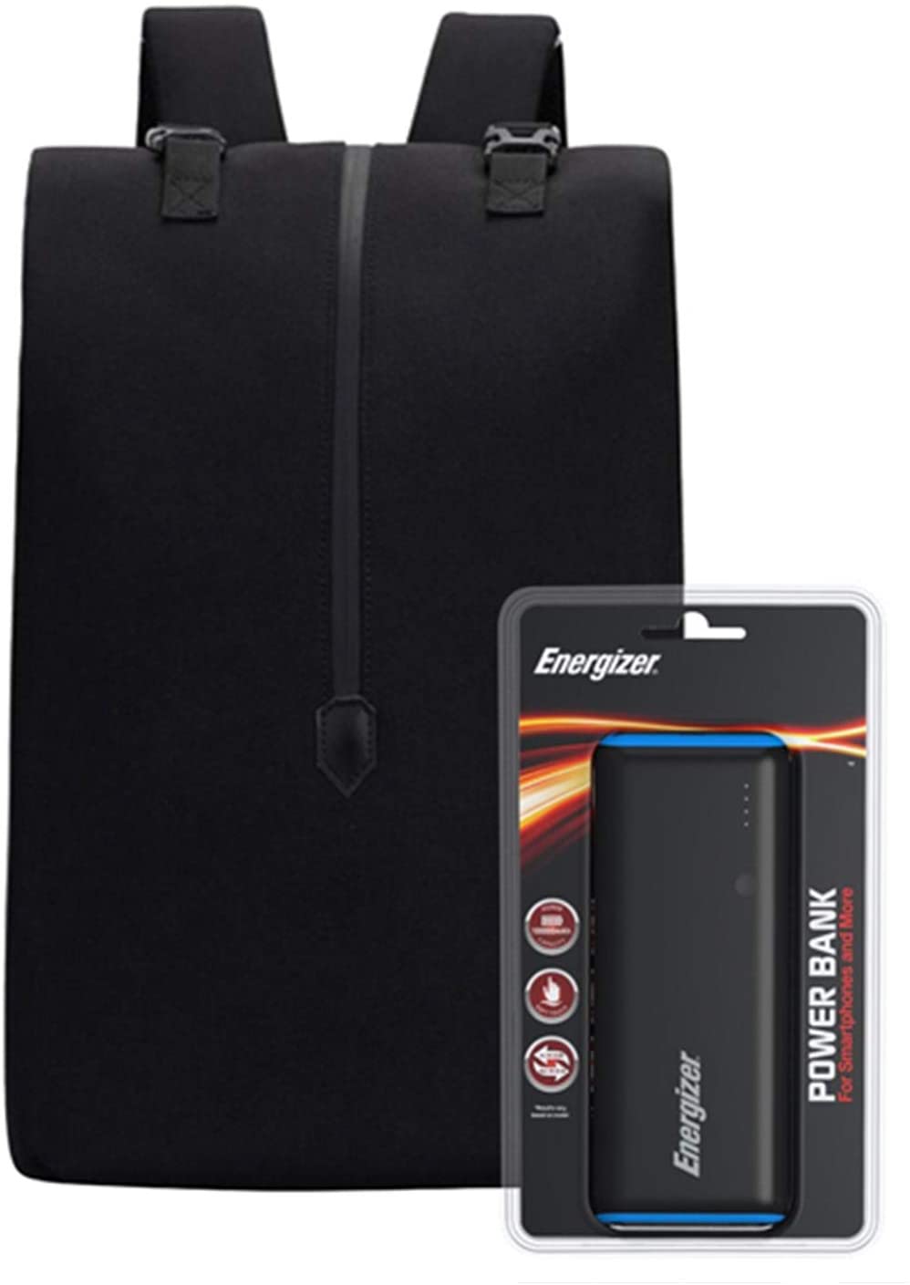 Energizer EPB004 Laptop Charging Bag with UE10007 Power Bank - Black