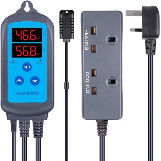 Inkbird IHC-200 Dual Relays Digital Humidity Controller Humidistat for Humidifier Dehumidifier - Image 3