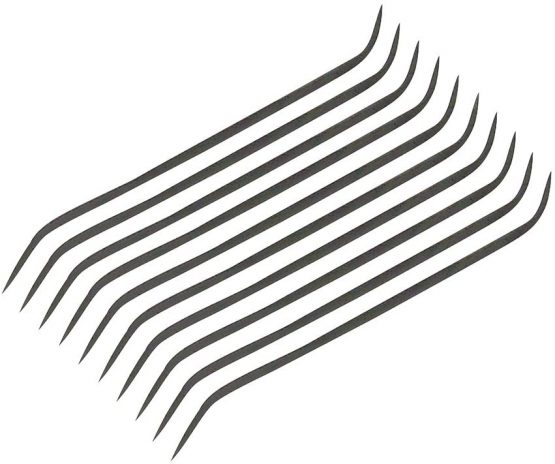 Silverline MS99 Modelcraft Budget Riffler File - Silver, Set of 10