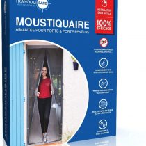 Tranquilisafe® Adjustable Magnetic Fly Screen Anti Mosquitoes and Anti Fly Screen for Doors (Width: 120/136 cm - Height: 207/215 cm) – Automatic – Mosquito Net – Net for Pet Door