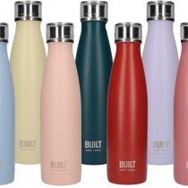 Built Perfect Seal Double-Walled Insulated Stainless Steel Water Bottle, 480 ml