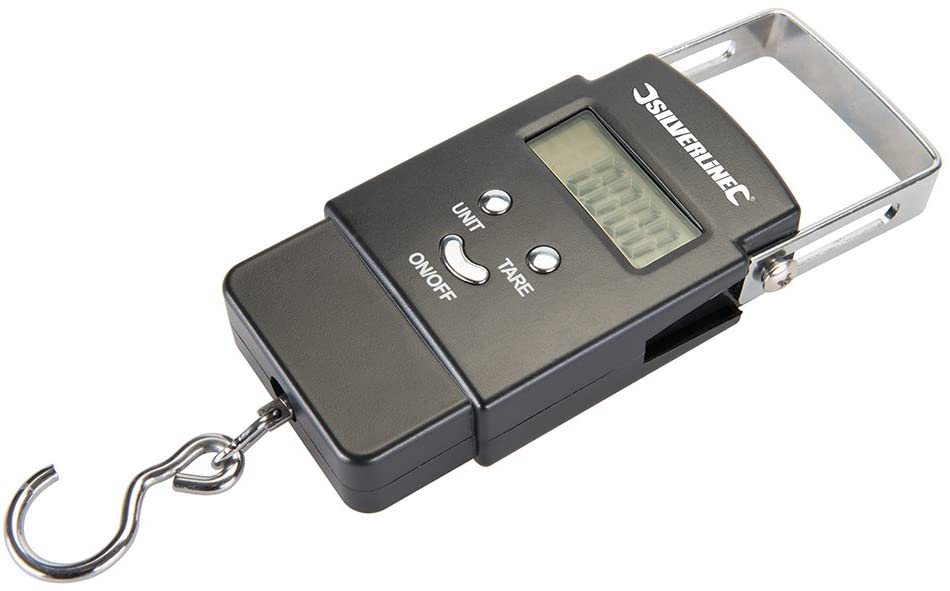 Silverline Electronic Pocket Balance 50kg (243857), Black, 6.69 x 3.94 x 1.18 inches