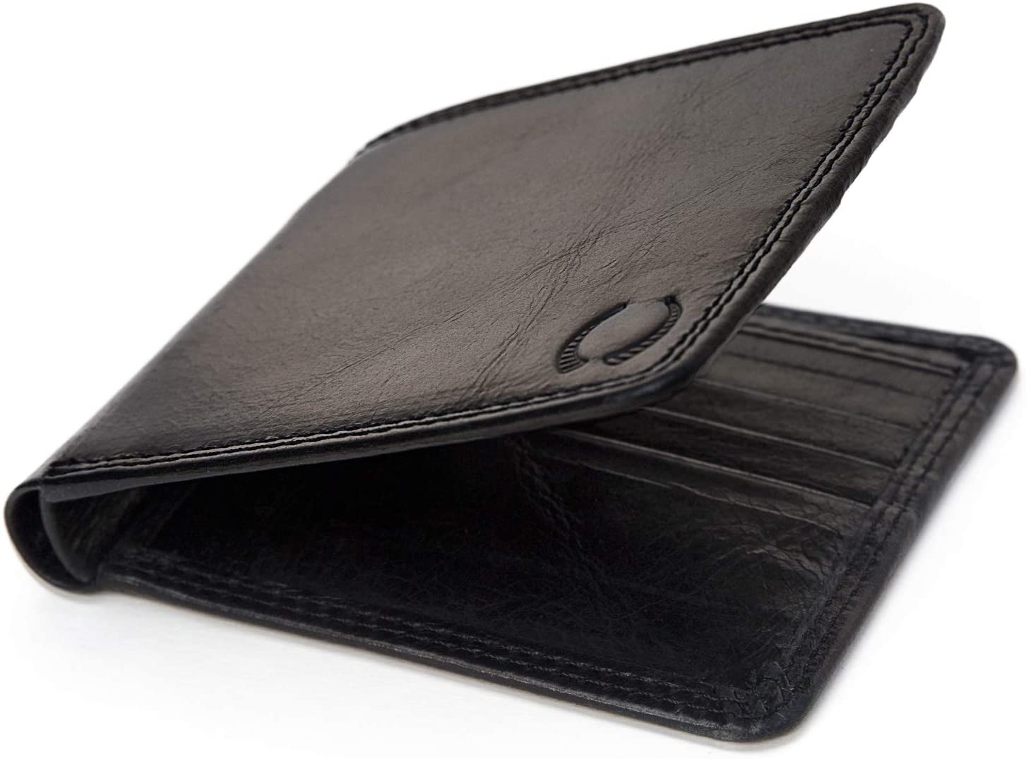 PELLE TORO Minimalist Slim Mens Wallet, Handmade Real Leather Card Wallet with RFID Blocking