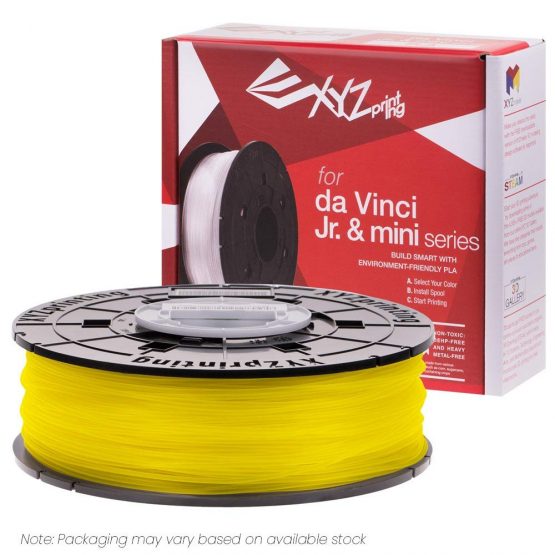 XYZprinting PLA Filament, 1.75 mm, 600 g NFC Spool, Yellow, RFPLCXEU0EC - Image 2