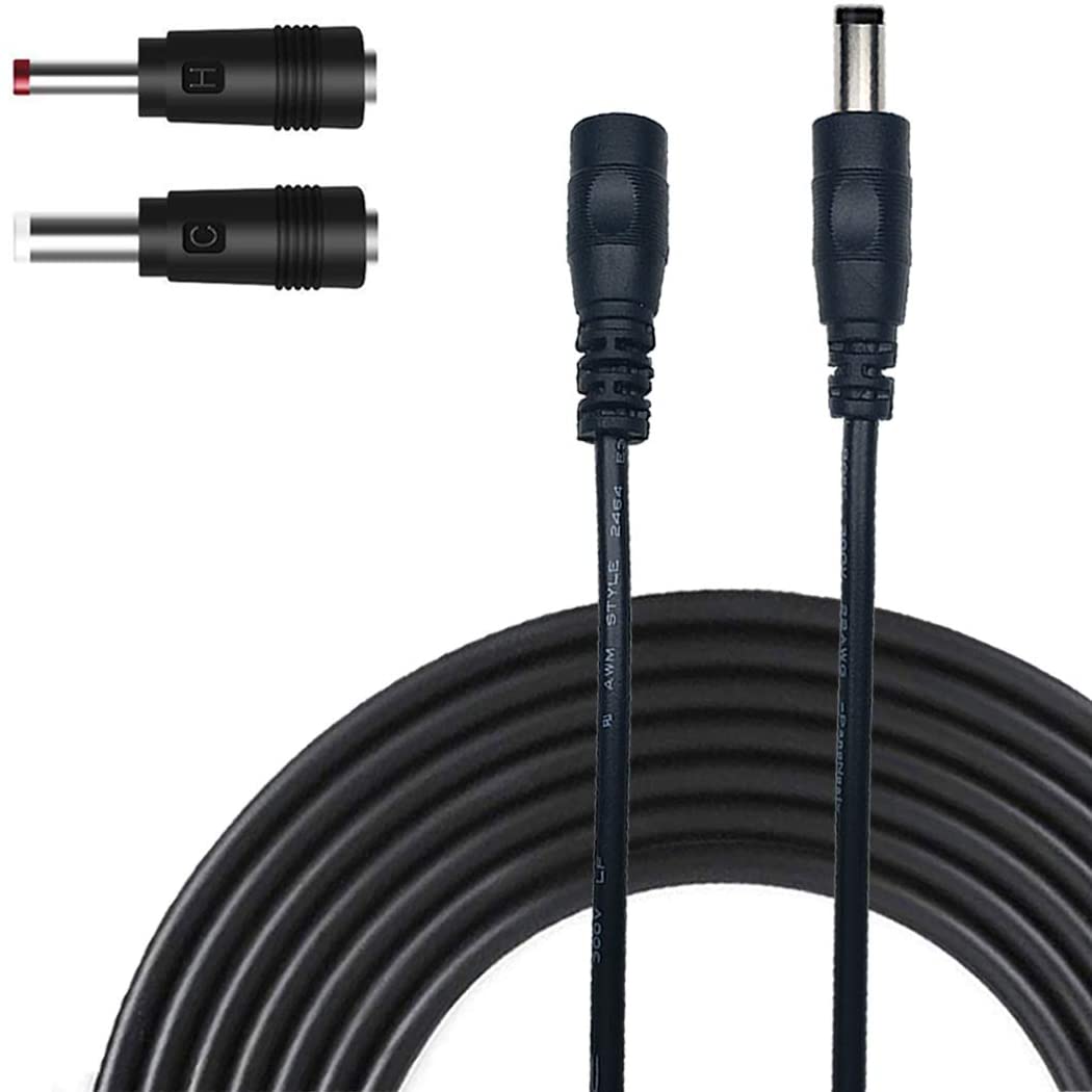 Liwinting 2m/6.56ft DC Extension Cable 2.1mm x 5.5mm Male to Female Connector