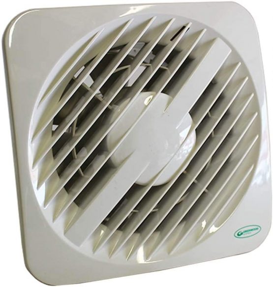Greenwood Airvac AXS100TR Toilet/Bathroom Extractor Fan with Run on Timer, White, 4 inch
