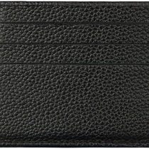 Hibate RFID Blocking Genuine Leather Unisex Slim Credit Card Case Holder Debit Wallet Sleeve - Black