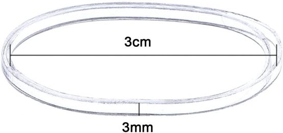 3 mm Clear Elastic Bands Hair Rubber Bands, 500 Pieces - Image 3