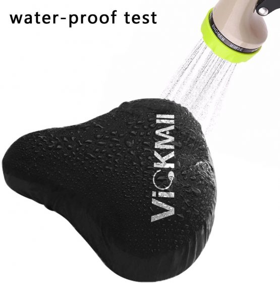 VICKMALL Unisex's Road Mountain Bike Seat Cover, Black, Standard size - Image 4