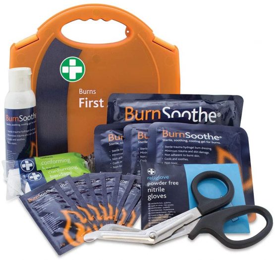 Reliance Medical Burns Standard First Aid Kit in Aura Carry Box for Ref 124