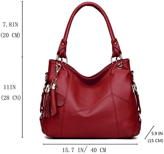 FiveloveTwo Women Top-Handle Bag Shoulder Bag Satchel Handbags Tote Bags Purse - Image 2