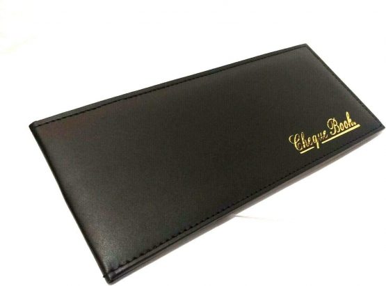 AKSHIDE Leather Style Cheque Book Holder/Leather Style Cheque Book Cover