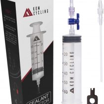 KOM Cycling Tubeless Sealant Injector Syringe and Presta Valve Core Removal Tool by Designed for Stans No Tubes sealant and Other sealants …