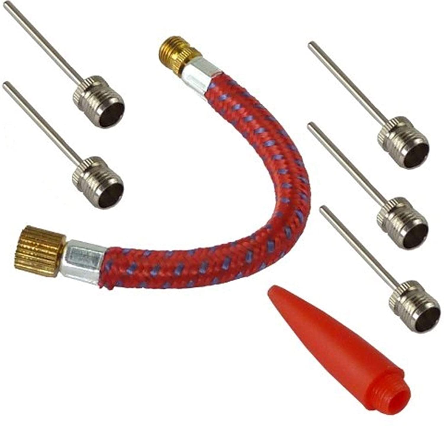 D.A.Y. Republic 7 Pcs Pump Adapter Kit Ball Needles Set with Schrader