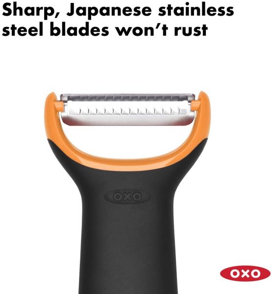 OXO 11259100 Good Grips Julienne Prep Peeler , Black - Image 2
