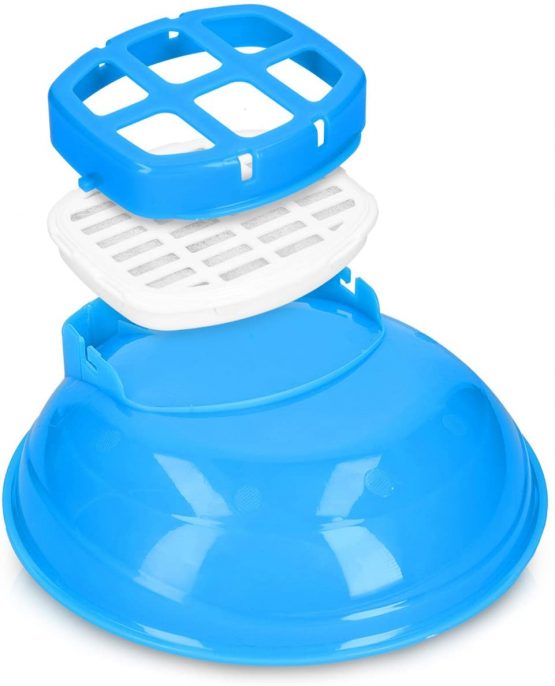 Navaris Charcoal Water Filter Replacements for Pet Fountain - Filter Cartridges for Pet Water Well - Protects against Odour and Flavour - Pack of 3 - Image 4