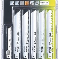 Ryobi RAK06RB Reciprocating Saw Blade Set, 6 Piece
