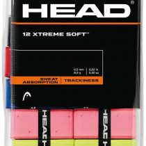 12 Overgrip Head Xtreme Soft tennis grips colored
