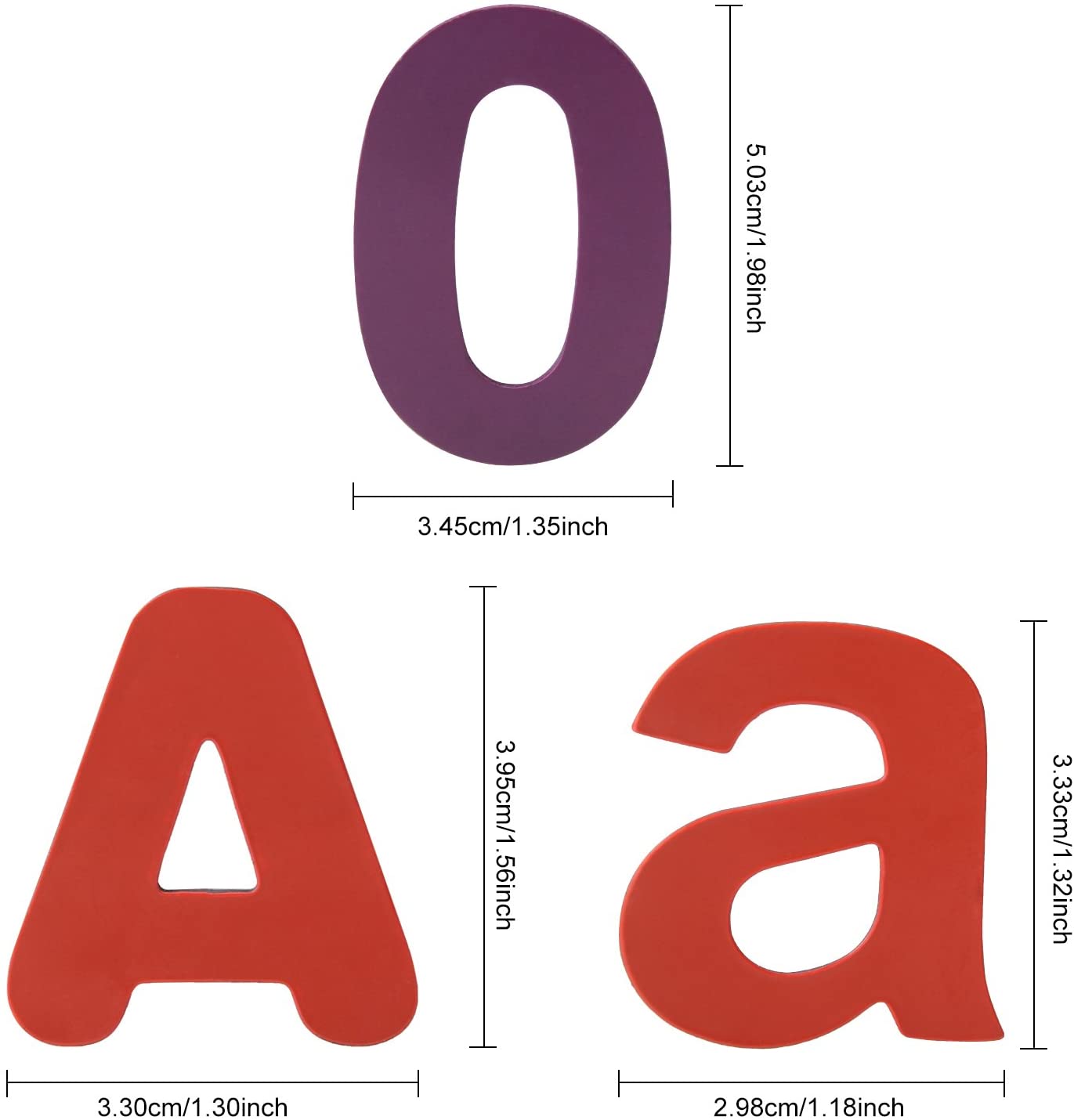 Strong Magnetic Letters and Numbers for Learning Non-Toxic Educational Alphabet for Classroom 68 Pieces - PAWHITS - Image 4