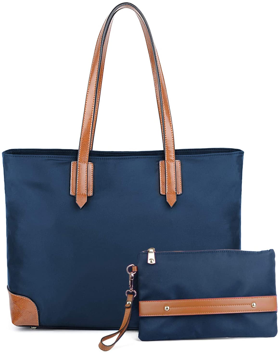 YALUXE Women’s Oxford Tote Light Weight Handbag Travel Shoulder Bag ...
