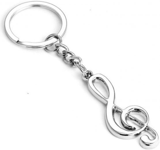 Seraphis Musical Note Treble Clef Keyring Guitar Instrument Musician Gift