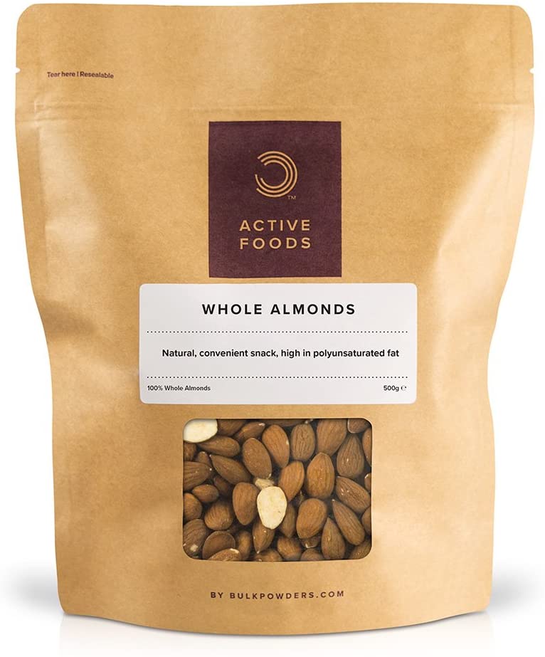 Bulk Whole Almonds, 500 g, Packaging May Vary, 500 g (Pack of 1)