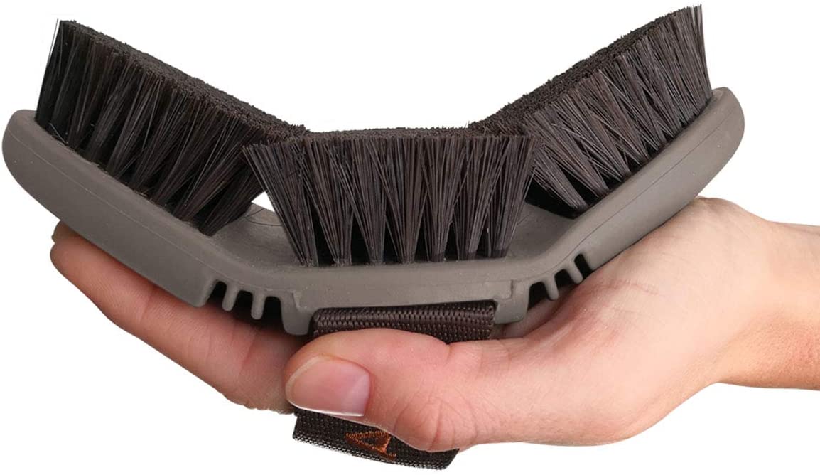 Animalon CareFlex Horse Grooming Brush, Flexible & Ergonomic Horse Hair Brush with Strap Closure for Any Horse Grooming Kit - Image 3