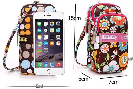 Ladies Cross-body Bag Mobile Phone Shoulder Bag Wallet Pouch, Handbag Wristlet Purse for Carrying Card Cellphone for Women - Image 3