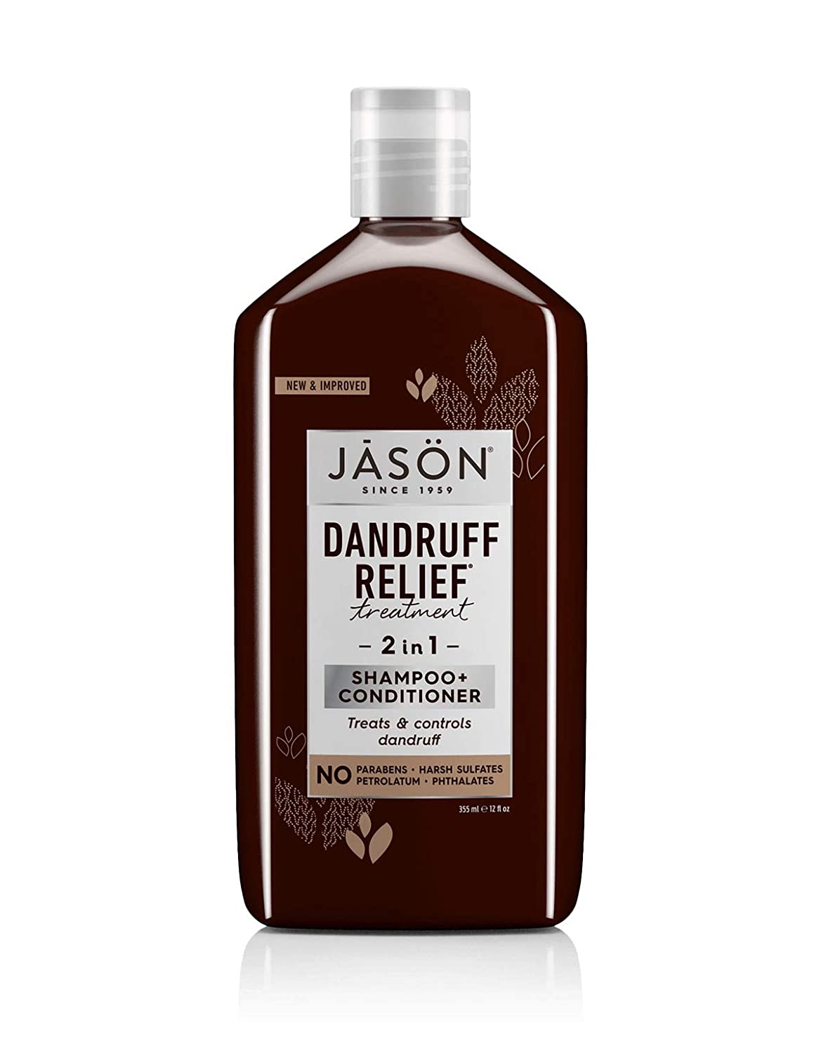 Jason 2 in1 Shampoo + Conditioner-12 oz, No Color, 355 ml (Pack of 1)