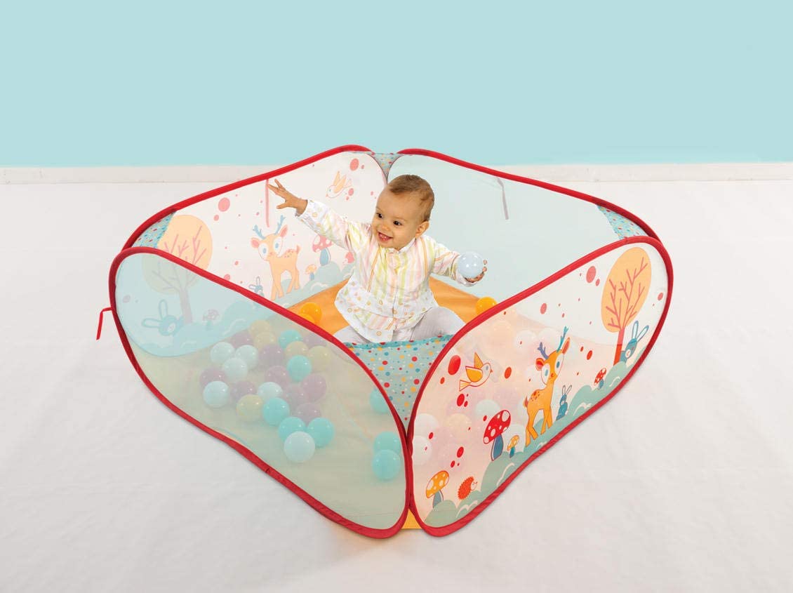 Ludi - Pop Up Ball Playground - Safe Ball Pool, Pop Up Structure - Easy to Store - from 6 Months, Rabbit, 1 Unité (Lot de 1) - Image 3