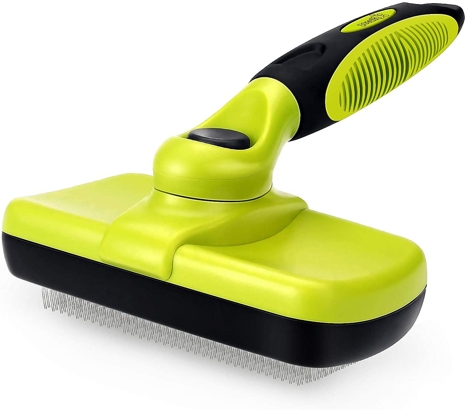 pecute Slicker Dog Brushes,Self Cleaning Pet Grooming Brush- Removes 90% of Dead Undercoat and Loose Hairs,Suitable for Medium and Long Haired Dogs Cats
