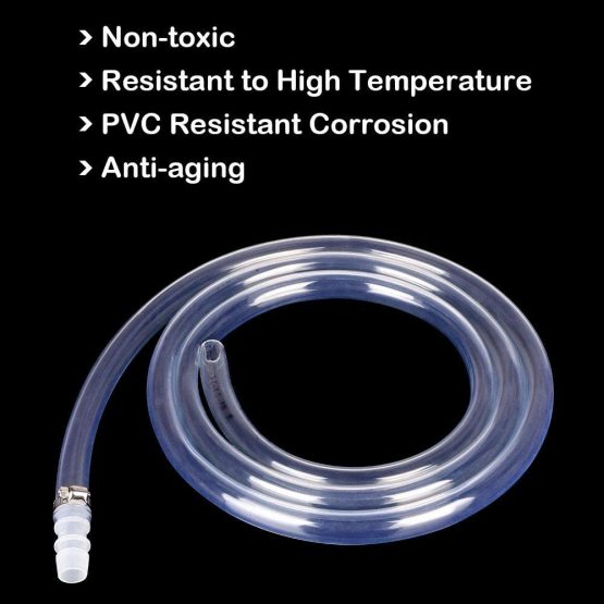 flintronic Fuel Hose 2m, PVC Diesel Hose with Connector for Petrol, Diesel, Water, etc. 16mm - Image 2